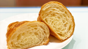 croissant with a beautiful cross section