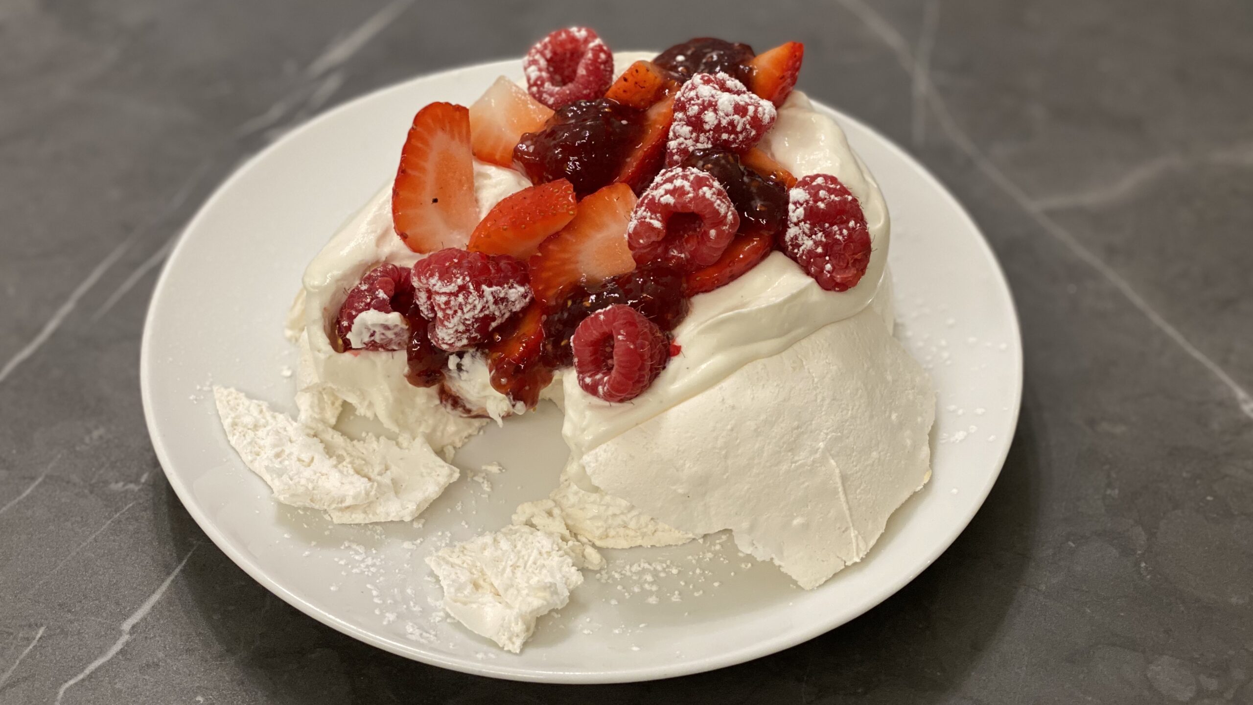 Strawberry and Cream Pavlova